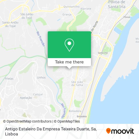 Antigo Estaleiro Da Empresa Teixeira Duarte, Sa mapa