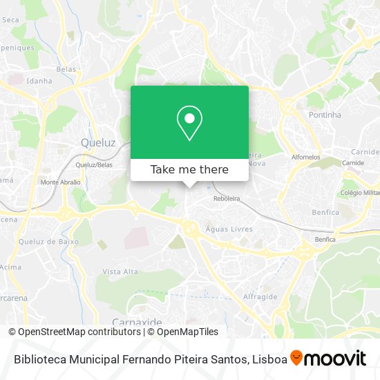 Biblioteca Municipal Fernando Piteira Santos mapa