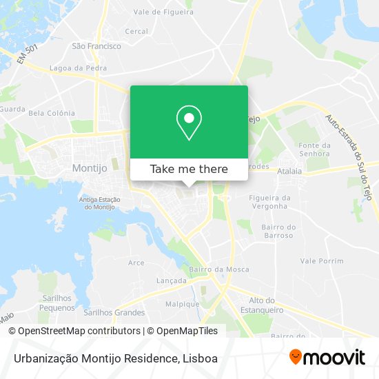 Urbanização Montijo Residence map