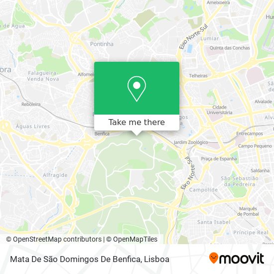 Mata De São Domingos De Benfica mapa