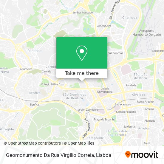 Geomonumento Da Rua Virgílio Correia map