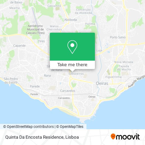 Quinta Da Encosta Residence map