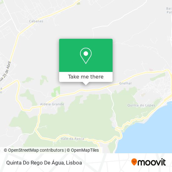 Quinta Do Rego De Água map