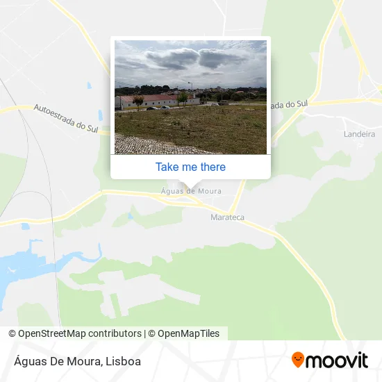 Águas De Moura map