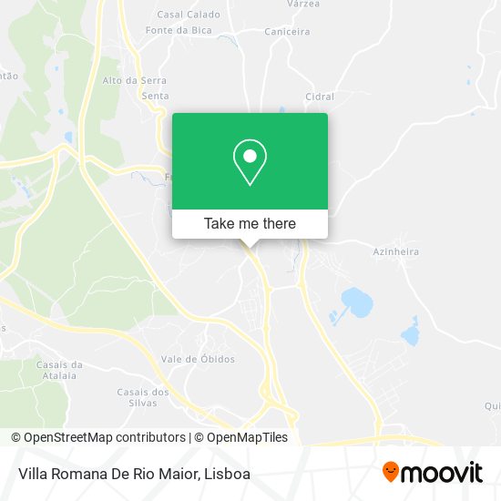 Villa Romana De Rio Maior mapa