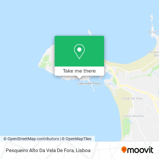 Pesqueiro  Alto Da Vela De Fora map