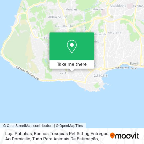 Loja Patinhas, Banhos Tosquias Pet Sitting Entregas Ao Domicilio, Tudo Para Animais De Estimação map