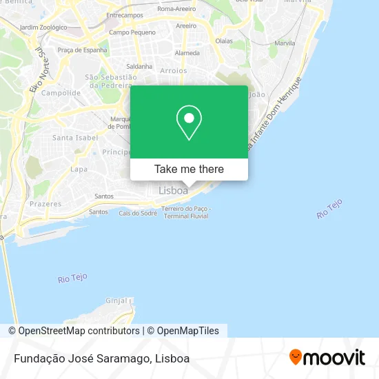 Fundação José Saramago map