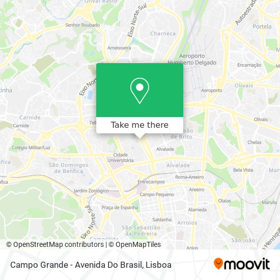 Campo Grande - Avenida Do Brasil map