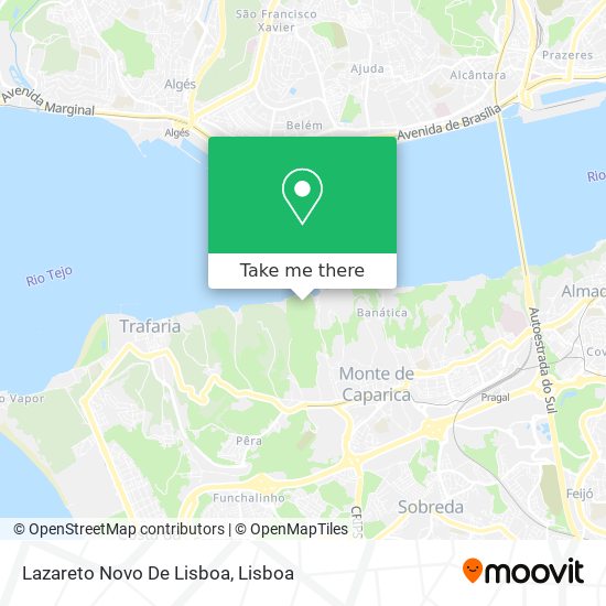 Lazareto Novo De Lisboa map
