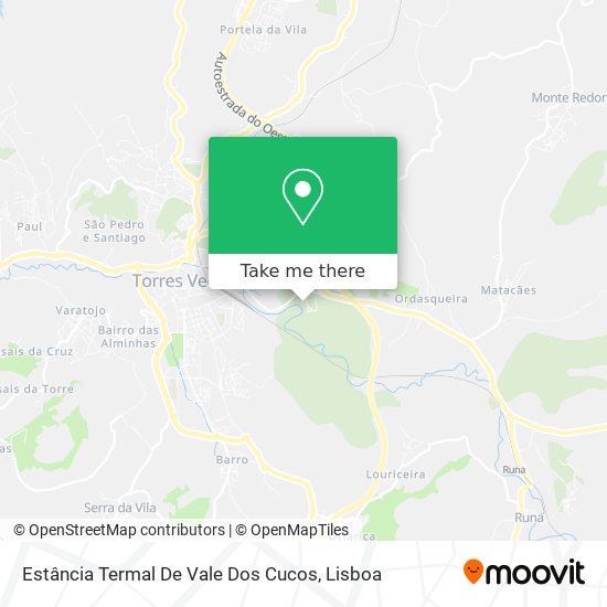 Estância Termal De Vale Dos Cucos map