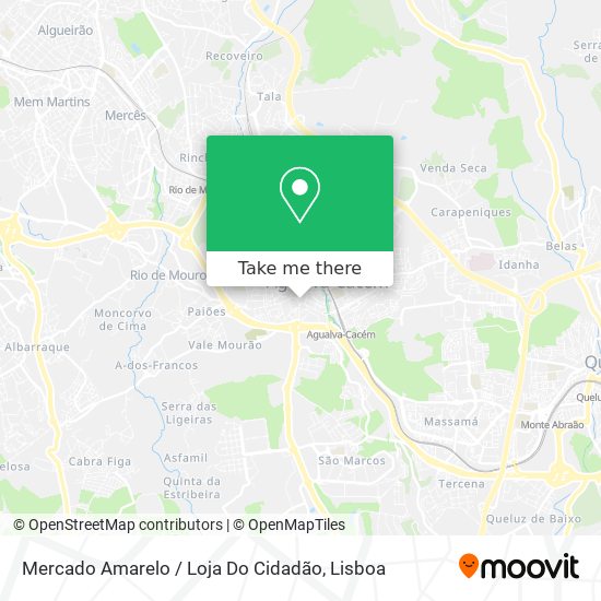Mercado Amarelo / Loja Do Cidadão mapa