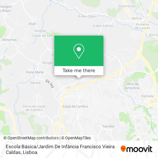 Escola Básica / Jardim De Infância Francisco Vieira Caldas map