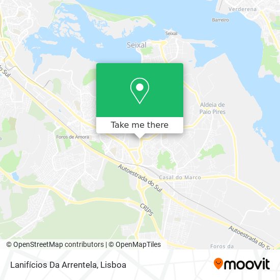 Lanifícios Da Arrentela mapa