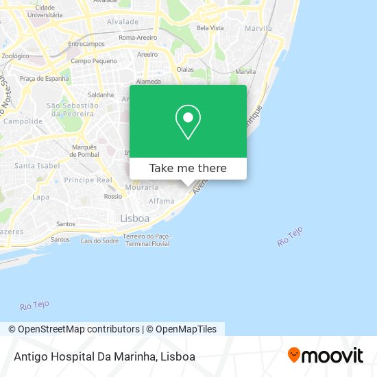 Antigo Hospital Da Marinha map