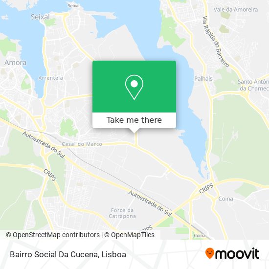 Bairro Social Da Cucena mapa