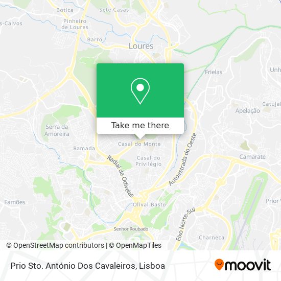 Prio Sto. António Dos Cavaleiros map
