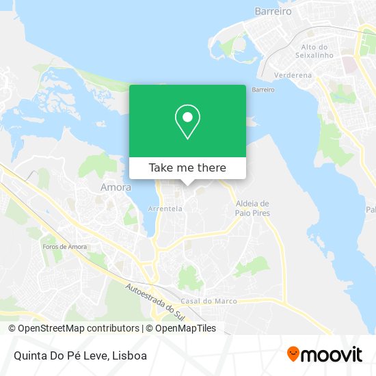 Quinta Do Pé Leve mapa
