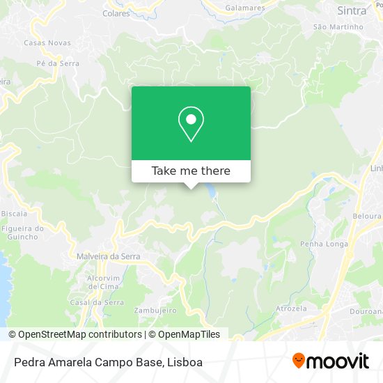 Pedra Amarela Campo Base map