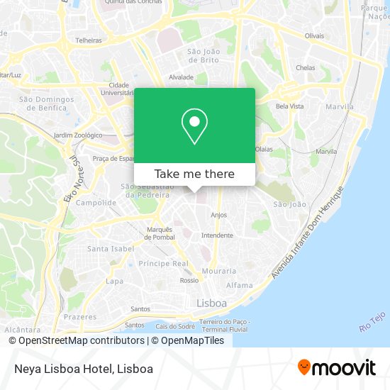 Neya Lisboa Hotel map