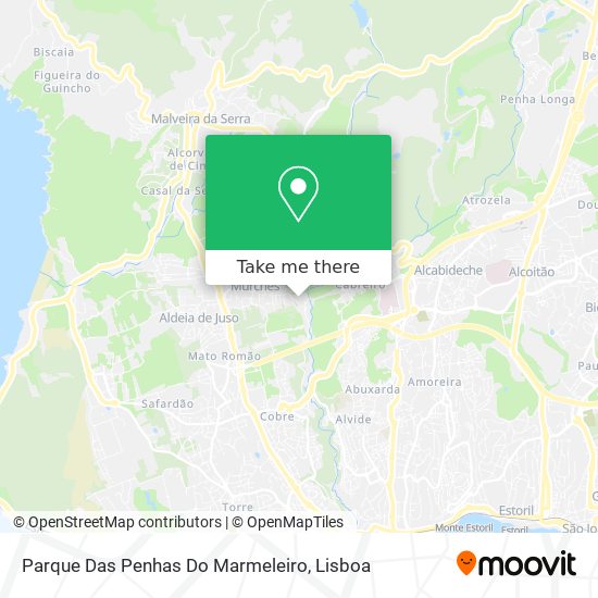 Parque Das Penhas Do Marmeleiro map