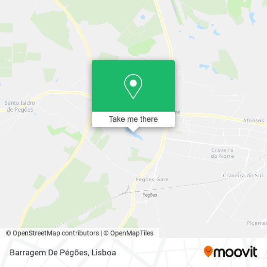 Barragem De Pégões mapa