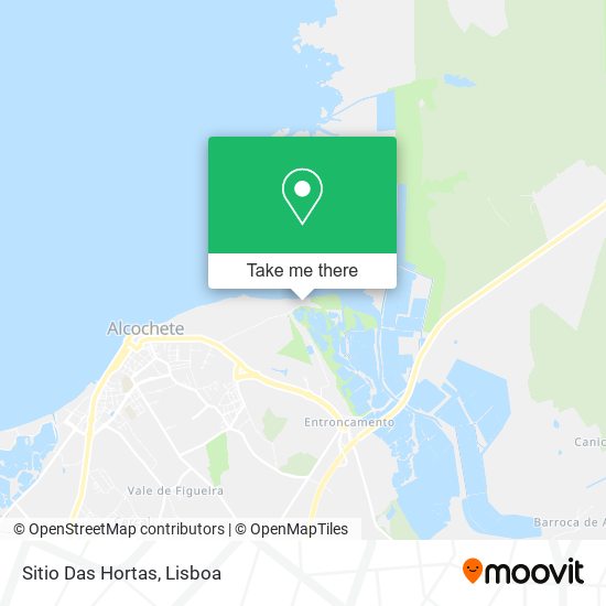 Sitio Das Hortas map