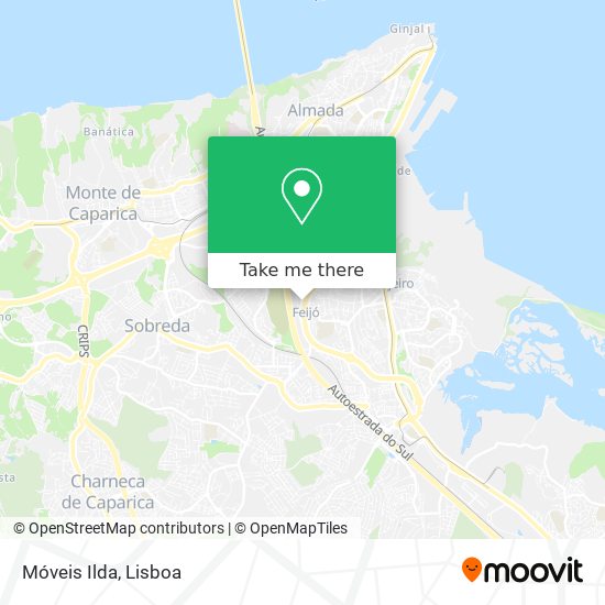 Móveis Ilda mapa