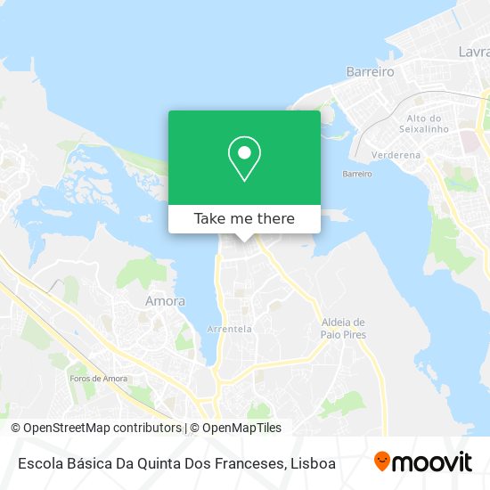 Escola Básica Da Quinta Dos Franceses mapa