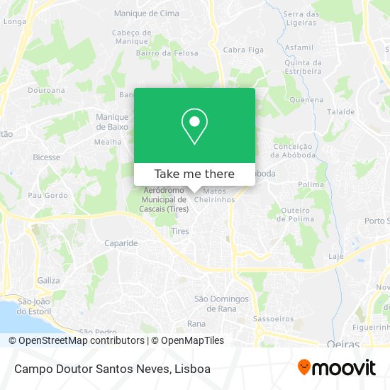 Campo Doutor Santos Neves mapa