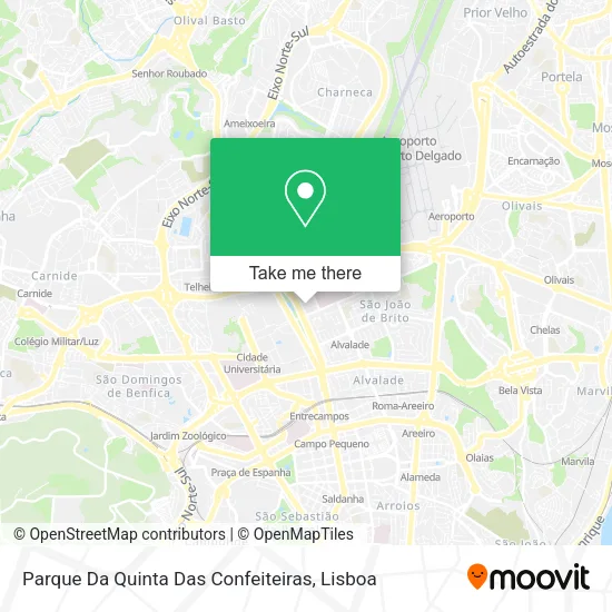 Parque Da Quinta Das Confeiteiras map