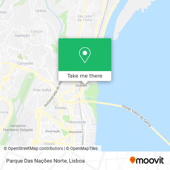 Parque Das Nações Norte map