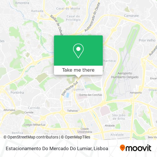 Estacionamento Do Mercado Do Lumiar mapa