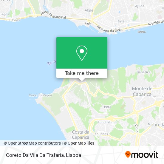 Coreto Da Vila Da Trafaria map