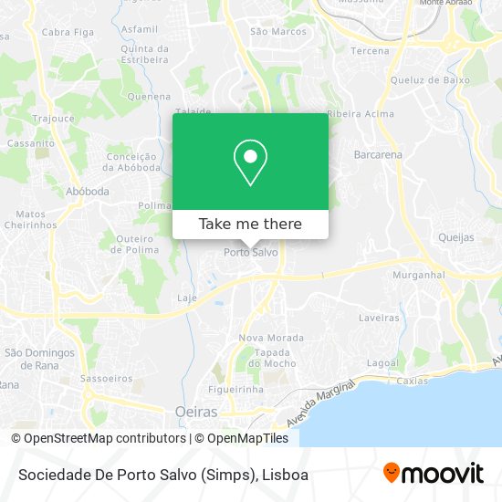 Sociedade De Porto Salvo (Simps) map