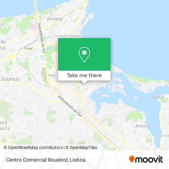 Centro Comercial Rouxinol mapa