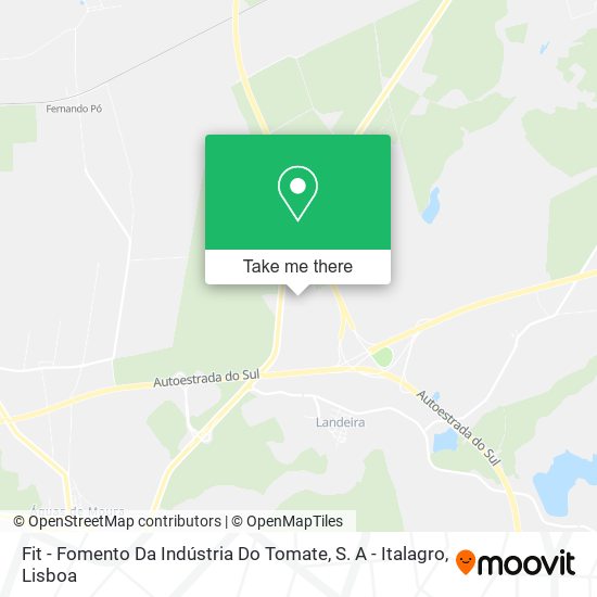 Fit - Fomento Da Indústria Do Tomate, S. A - Italagro mapa