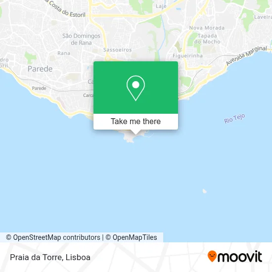 Praia da Torre map