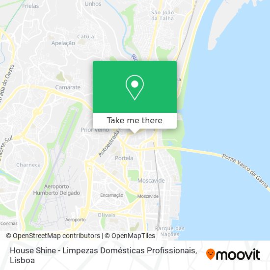 House Shine - Limpezas Domésticas Profissionais map