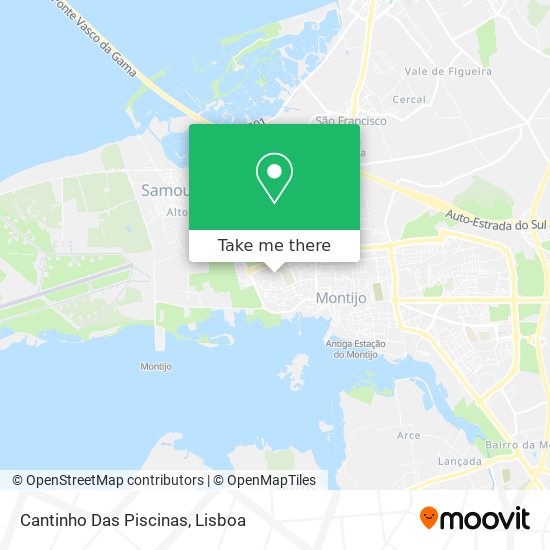 Cantinho Das Piscinas mapa