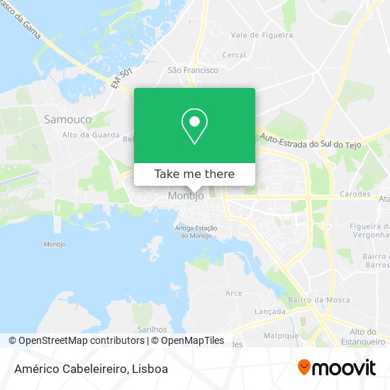 Américo Cabeleireiro map