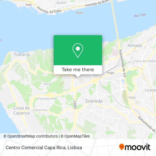 Centro Comercial Capa Rica mapa