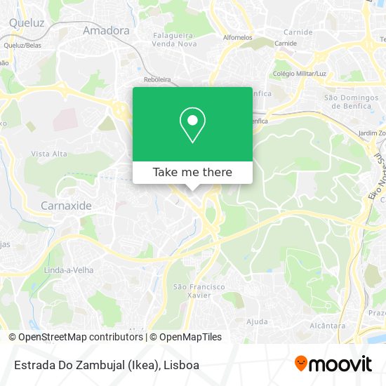 Estrada Do Zambujal (Ikea) map