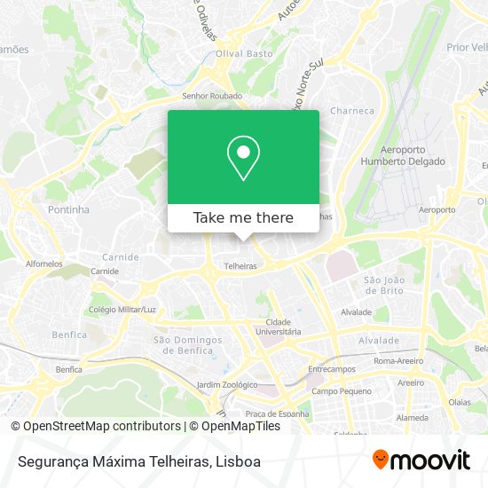 Segurança Máxima Telheiras map