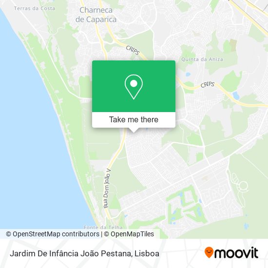 Jardim De Infância João Pestana mapa