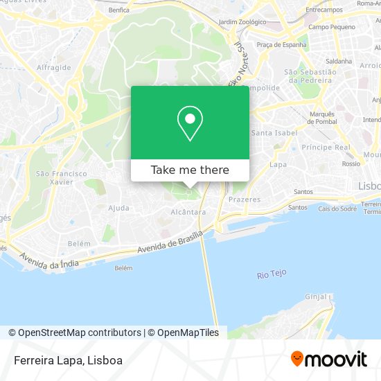 Ferreira Lapa map