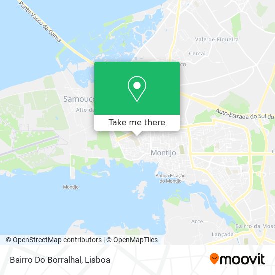 Bairro Do Borralhal mapa