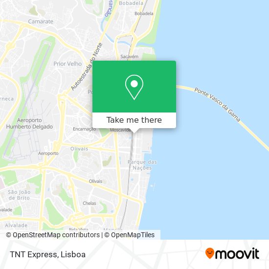 TNT Express map