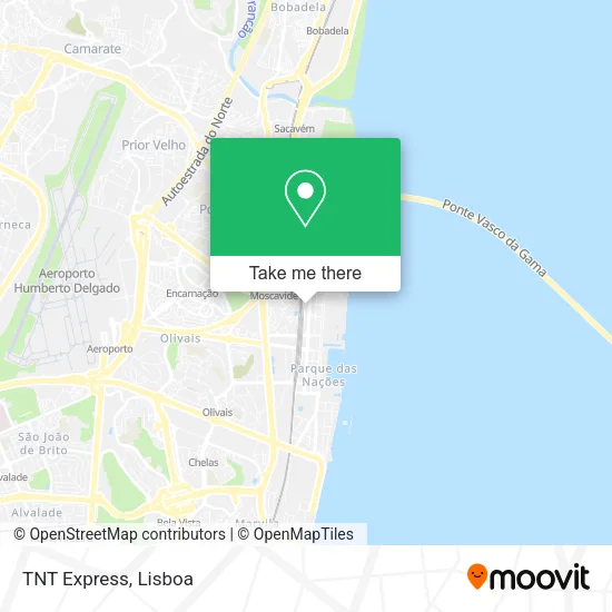 TNT Express map
