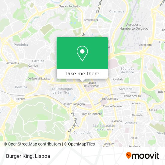 Burger King mapa